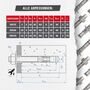 Bolzenanker Edelstahl A4 - ETA Option 7, rostfreie Achse & Clip - f�r schwere Lasten in ungerissenem Beton