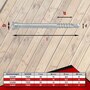 Profilbohrschraube mit Bohrspitze Edelstahl C1 gehärtet - 200 Stück Terrassenschrauben für Aluminiumunterkonstruktionen TX25 inklusive Langschaft-Edelstahlbit