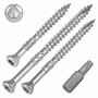 SCREW REBEL Terrassenschrauben C1, TX 25, Senkkopf, Teilgewinde mit Schaftfr�ser, Type-17 Cutspitze
