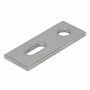 Montageplatte f�r Doppelgewindeschrauben - Edelstahl A2 (AISI 304), au�en - 82,5x30x5 mm - f�r M10/M12, DIN 603 M8 - 25 St. 