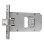 Pferdeboxen Schloss - Stulpma� 140 x 35 x 4 mm - Gesamtma�e Schlossk�rper 154 x 80 x 20 mm - Edelstahl geb�rstet - links & rechts verwendbar - mit gro�er Falle