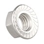 DIN 6923 Sechskantmutter mit Flansch und Sperrverzahnung, Edelstahl A2