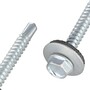 DIN 7504 K - SCREW REBEL - Bohrschrauben - mit fester EPDM Dichtscheibe verzinkt