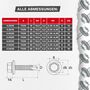 DIN 7504 K - SCREW REBEL - Bohrschrauben - mit fester EPDM Dichtscheibe verzinkt