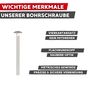 Schlossschraube DIN 603 - Edelstahl A2 - Flachrundkopf mit Vierkantansatz - f�r Holz- & Metallverbindungen