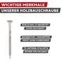 Holzbauschrauben Edelstahl C1 - Senkkopf 90- - Bohrspitze - TX-Antrieb - ETA-zugelassen