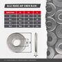 DIN 9021 Unterlegscheibe - Edelstahl A2, rostfrei - Au�endurchmesser 3x Gewindedurchmesser