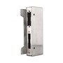 Stahl Gegenkasten f�r Kastenschloss - blank - 172 x 60 x 30 mm - mit V2A Schlie�blech - vorbereitet f�r E-�ffner - sandgestrahlt