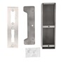 Stahl Gegenkasten f�r Kastenschloss - blank - 172 x 60 x 50 mm - mit V2A Schlie�blech - vorbereitet f�r E-�ffner - sandgestrahlt