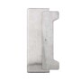 Stahl Gegenkasten f�r Kastenschloss - blank - 172 x 60 x 60 mm - mit V2A Schlie�blech - vorbereitet f�r E-�ffner - sandgestrahlt