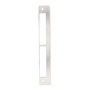 V2A Anschlagblech flach - 245 x 35 x 6 mm - rechts & links verwendbar - f�r Rohrrahmenschloss - Edelstahl 1.4301