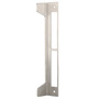 V2A Anschlagblech flach - 245 x 35 x 6 mm - rechts & links verwendbar - f�r Rohrrahmenschloss - Edelstahl 1.4301