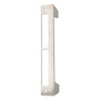V2A Anschlagblech flach - 245 x 35 x 6 mm - rechts & links verwendbar - f�r Rohrrahmenschloss - Edelstahl 1.4301