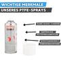 PTFE-Spray 400 ml - Hochleistungs-Trockenschmierstoff - farblos & silikonfrei