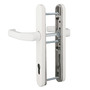 Dr�ckergarnitur - Schmalrahmen - 245x35 mm - Entfernung 92 mm - T�rst�rke 60-62 mm - *LM-Knopf-Kurzschild