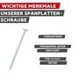 Screw Rebel Spanplattenschraube mit Teilgewinde - Typ-17 Cut-Spitze - Senkkopf - TX-Antrieb - verzinkt