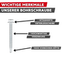 DIN 7504-K Bohrschraube verzinkt - mit Sechskant-Flanschkopf & Bohrspitze - f�r Metall & Holz