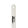 INTRA-TEC Korridor-Einsteckschloss - f�r Wohnungst�ren & Holzt�ren, Dorn 55 mm, Entfernung 72 mm, DIN Links/Rechts, wei� lackierter Stulp 20x235 mm, PZ gelocht
