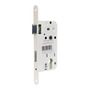 INTRA-TEC Korridor-Einsteckschloss - f�r Wohnungst�ren & Holzt�ren, Dorn 55 mm, Entfernung 72 mm, DIN Links/Rechts, wei� lackierter Stulp 20x235 mm, PZ gelocht