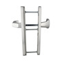 Metallt�r-Wechselgarnitur Vario Silber - 92 mm Entfernung - 8 mm Vierkant - f�r 60 mm T�rst�rke