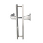 Wechsel Sicherheitsgarnitur - kantig - PZ 72 mm - F1 silber eloxiert - Knauf/Dr�cker - f�r bis zu T�rst�rke 40 mm T�ren