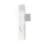 Wechsel Sicherheitsgarnitur - kantig - PZ 72 mm - F1 silber eloxiert - Knauf/Dr�cker - f�r bis zu T�rst�rke 40 mm T�ren