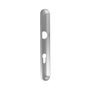 PZ Austausch-Schild Silber - 240 x 35 mm - 72 mm Entfernung - Innen- & Au�enschild aus Leichtmetall