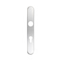 PZ Austausch-Schild Silber - 240 x 35 mm - 72 mm Entfernung - Innen- & Au�enschild aus Leichtmetall