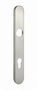 PZ Austausch-Schild Silber - 240 x 35 mm - 72 mm Entfernung - Innen- & Au�enschild aus Leichtmetall