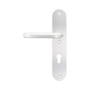 Wechsel-Sicherheitsgarnitur - oval - F1 silber eloxiert - Entfernung 72 mm - T�rst�rke bis 40 mm - Aluminium
