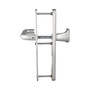 Wechsel-Sicherheitsgarnitur - oval - F1 silber eloxiert - Entfernung 72 mm - T�rst�rke bis 40 mm - Aluminium