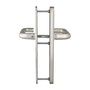 Sicherheits-Dr�ckergarnitur Oval F2 - Dr�cker/Dr�cker - 72 mm Entfernung - f�r Haus- und Wohnungseingangst�ren