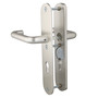 Sicherheits-Dr�ckergarnitur Oval F2 - Dr�cker/Dr�cker - 72 mm Entfernung - f�r Haus- und Wohnungseingangst�ren