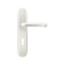 Sicherheits-Dr�ckergarnitur Oval F2 - Dr�cker/Dr�cker - 72 mm Entfernung - f�r Haus- und Wohnungseingangst�ren