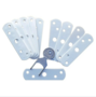 Bever Ausgleichsplatten 24SW wei� - Distanzst�cke f�r Stuco Safe Fenstersicherung - 11-teilig