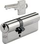 Profildoppelzylinder 31/35 mm - Not- & Gefahrenfunktion beidseitig - 5 Stifte - vernickelt - DIN 18252 P2 / EN 1303 - inkl. 3 Schl�ssel