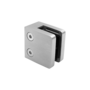 Glasklemme Edelstahleffekt - 48 x 48 x 30 mm | Modell 40 - Klemmstrke 1,5-2,00 mm  