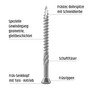 Terrassenschraube C2 martensitisch Bitpack