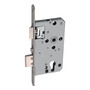 ABUS Wohnungstrschloss TKZ40 - fr Wohnungs-Abschlusstren, Stulpma 20 x 235 mm - Dorn 55 mm, Entfernung 72 mm, Anti-Panikfunktion, automatisch verriegelnd, Edelstahl-Stulp
