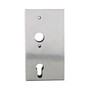 INTRA-TEC Anschwei�kasten blank - f�r Profilzylinder-Ersatzschl�sser, Stahl, senkrechte Bohrung, f�r 30er/40er/50er/60er Rohr, roh zum Anschwei�en