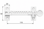 ABUS Fensterfeststeller FFS100 W - wei� - Fenster- und T�rfeststeller mit Klebe- und Schraubmontage