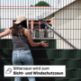 Zaunrebell Sichtschutzstreifen aus PP mit Lederprgung bzw. Perloptik zum Einflechten in Zune