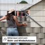 Zaunrebell Sichtschutzstreifen aus PP mit Lederpr�gung bzw. Perloptik zum Einflechten in Z�une