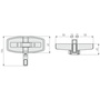 ABUS DFS 95 Zusatzschloss - braun - f�r Doppelfl�gelfenster - Doppel-Schwenkriegel - VdS & DIN gepr�ft