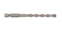 Universal Keilbit-Bohrerset - 4-10 mm - 1/4 E 6,3 - f�r Beton, Stein & Holz - 5-teilig