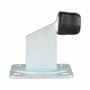 Torstopper mit Gummipuffer - 100 x 80 mm Aufschraubplatte - verzinkter Stahl - f�r Rolltore, Drehtore & schwere T�ren
