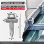 EJOT EJOFAST JF3-2 Bohrschraube 5,5 x 25 mm - Edelstahl A2 - E16 Dichtscheibe - SW8