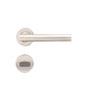T-Form T�rdr�cker WC - Edelstahl Klasse 3 - R�ckholfeder - Rosetten  53 mm - f�r T�rst�rke 38-42 mm