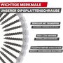SCREW REBEL Faserplattenschrauben - phosphatiert - Hi-Lo-Gewinde - PH2 - magaziniert Langband