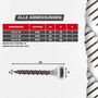 SCREW REBEL Faserplattenschrauben - phosphatiert - Hi-Lo-Gewinde - PH2 - magaziniert Langband